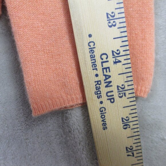 CHARTER CLUB 2-Ply Cashmere Womens size M Melon Crew Neck Long Sleeve Sweater - Picture 5 of 6